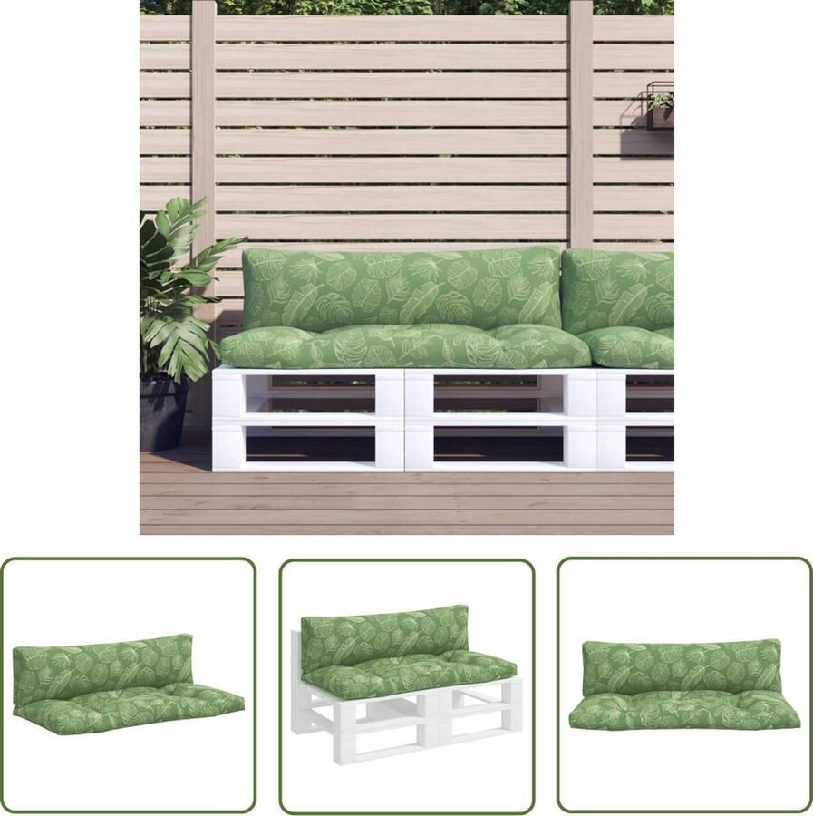The Living Store Palletkussens 110 x 58 x 10 cm Oxford stof PP holle vezel Waterafstotend Palletkussens Tuin Kussens Outdoor Kussens Lounge Kussens Zithoek Accessoires