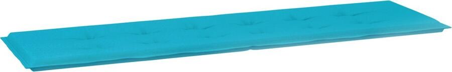 VidaXL Tuinbank Kussen Turquoise 180 x 50 x 4 cm Oxford stof