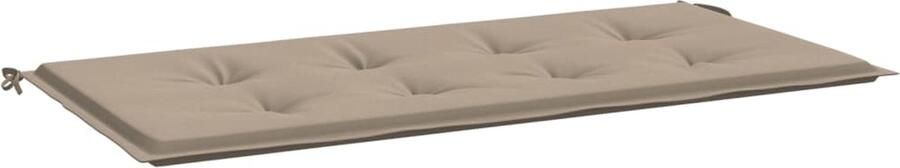 VidaXL Tuinbankkussen 100x50x3 cm Taupe Tuinbankkussentje Oxford Stof Waterafstotende Kussens Balkondecoratie Lounge Set Accessoires Outdoor Kussens Zitkussen - Foto 2