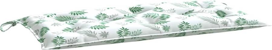 VidaXL Tuinbankkussen 100x50x7 cm Bladpatroon Tuinbankkussentje Buitenkussen Tuinkussen Lounge Kussen Balkon Kussen Zitzak - Foto 2