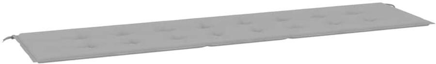 VidaXL Tuinbankkussen 200x50x3 cm oxford stof grijs Tuinbankkussen Tuinbankkussens Tuinbank Kussen Buitenbankkussen