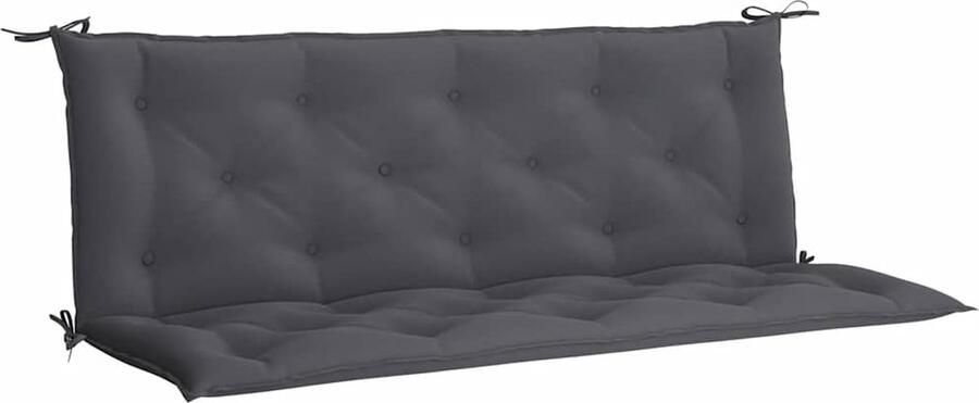 VidaXL Tuinbankkussen Antraciet 150x50x7 cm Tuinbankkussentje Buitenkussen Balkondecoratie Tuindecoratie Lounge Set Accessoires - Foto 2