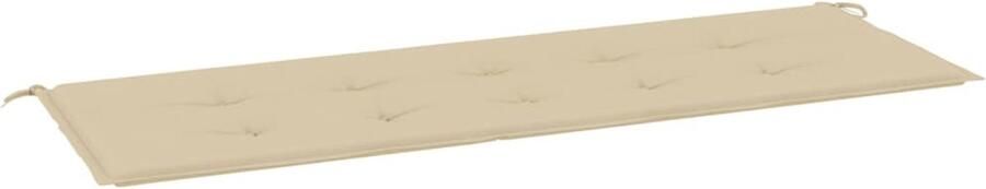 VidaXL Tuinbankkussen Beige 150x50x3 cm Waterafstotend Tuinbankkussent Oxford Stof Beige Tuinbank Outdoor Kussen Balkon Kussen Zitkussen - Foto 2