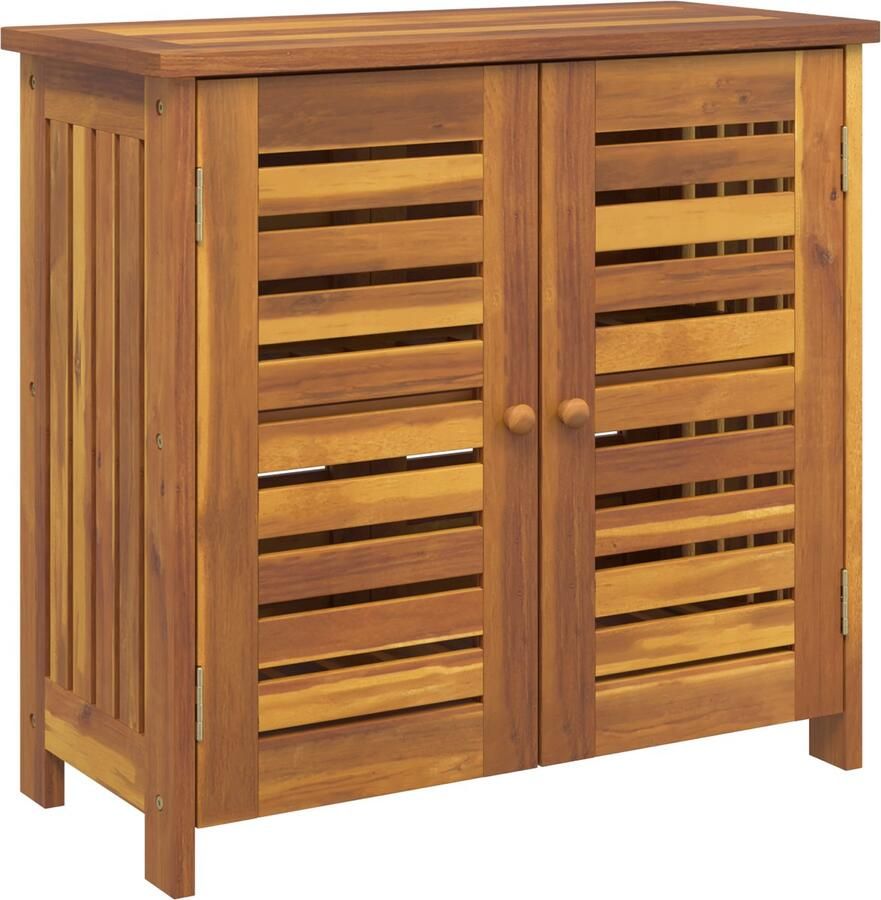 VidaXL Tuinkast met opslag met de deur Bruin 78 x 36.5 x 78cm Massief acaciahout