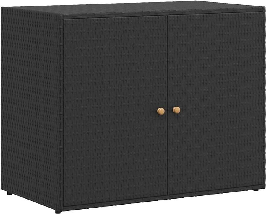 VidaXL -Tuinkast-100x55 5x80-cm-poly-rattan-zwart - Foto 2