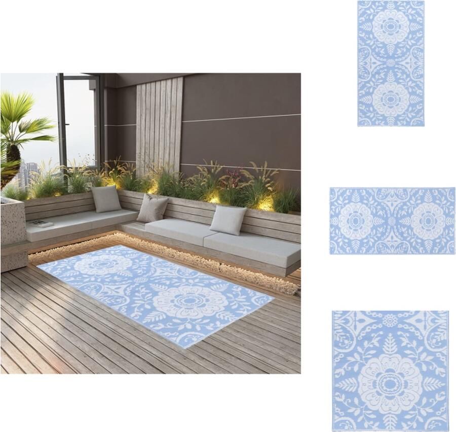 VidaXL Tuinkleed Tuinkleden Terraskleed Terraskleden Buitenkleed ARAKIL 160x230 cm PP babyblauw