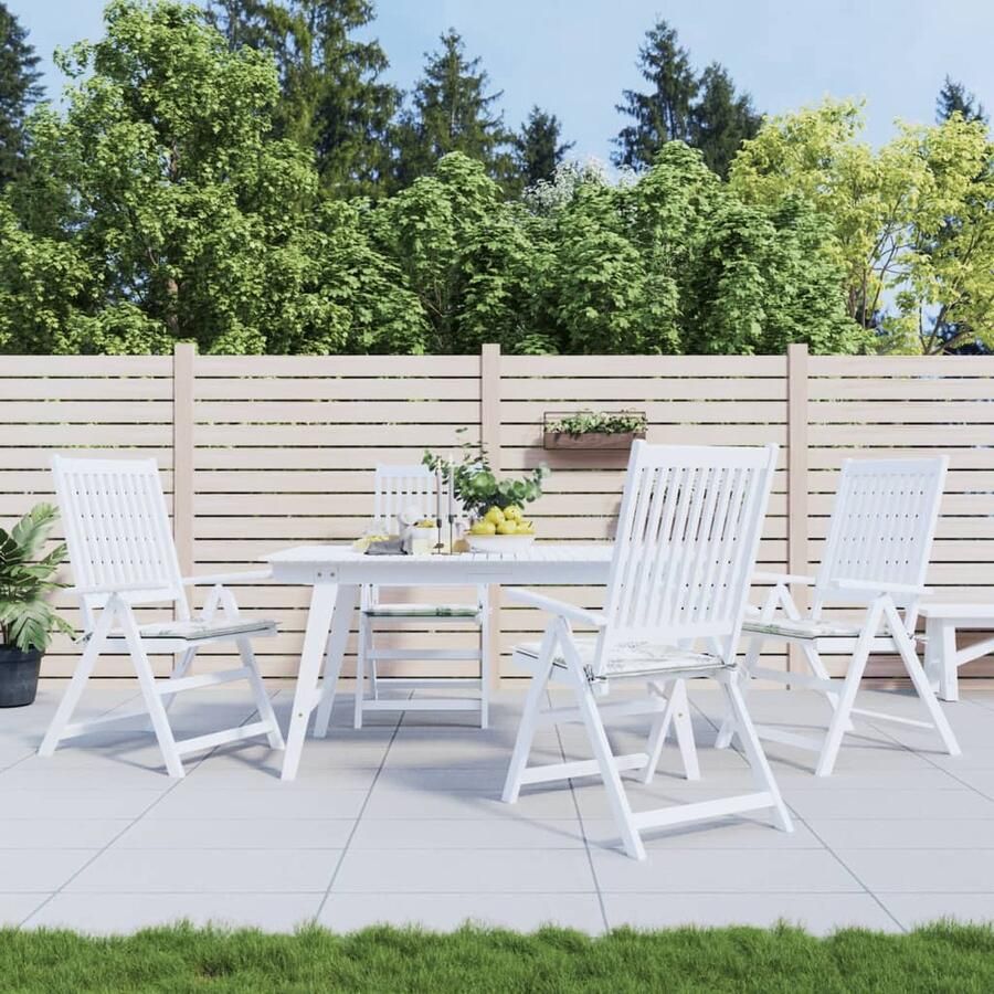 VidaXL Tuinstoelkussens Bladpatroon 50x50x3 cm 4 st Tuinstoel Kussentje Oxford Stof Outdoor Kussens Tuinkus Lounge Kussens Balkon Kussens Zitkussens - Foto 2