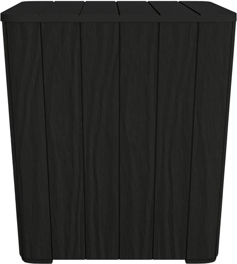 VidaXL Tuintafel Tuintafels Buitentafel Tafel Tuintafel met afneembaar deksel polypropeen zwart