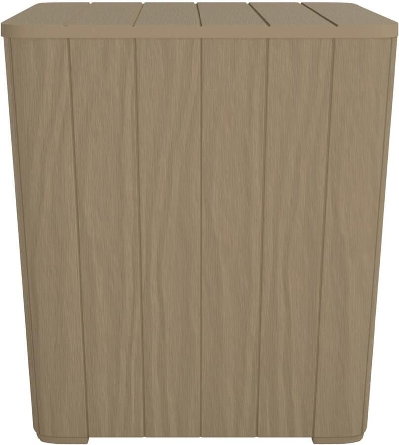 VidaXL Tuintafel Tuintafels Buitentafel Tafel Tuintafel met afneembaar deksel polypropeen lichtbruin