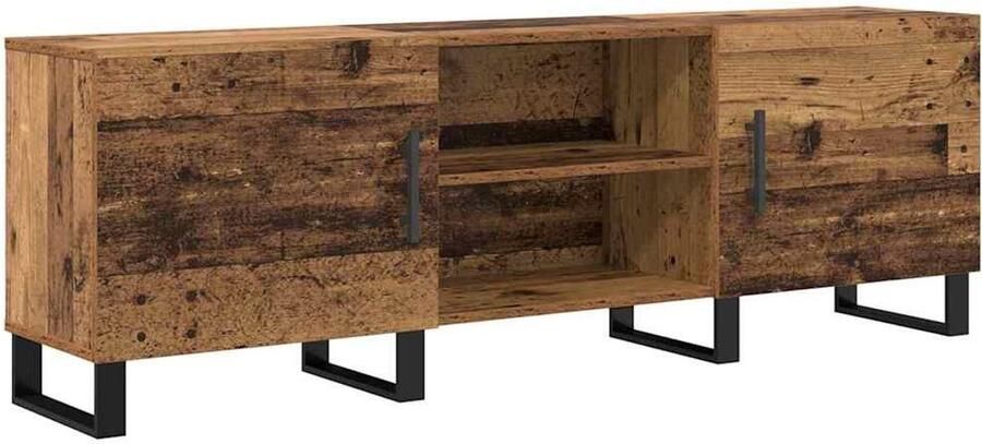 VidaXL TV Kast met plank met opslag met de deur 150 x 30 x 50 cm Bewerkt hout