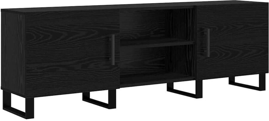 VidaXL TV Kast met plank met opslag met de deur 150 x 30 x 50 cm Bewerkt hout