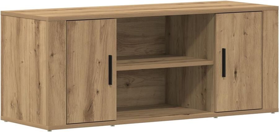 VidaXL TV-kast artisanaal eikenkleurig 100 x 35 x 40 cm Bewerkt hout