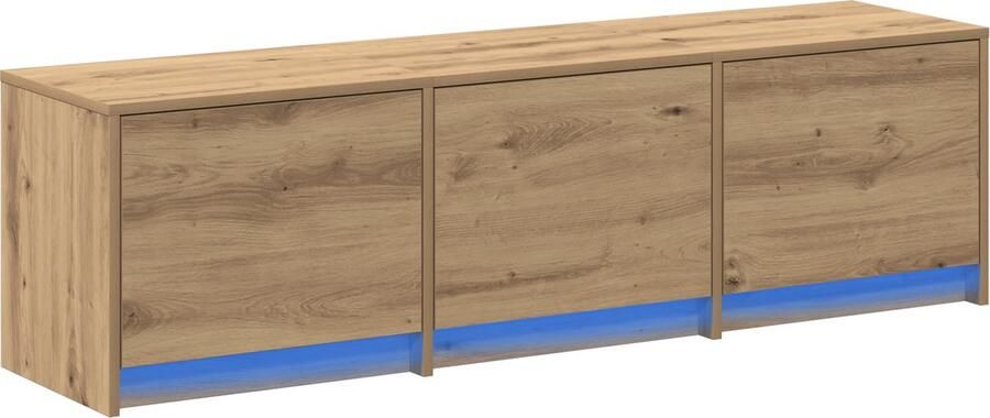 VidaXL TV-kast artisanaal eikenkleurig 140 x 34 x 40 cm Bewerkt hout
