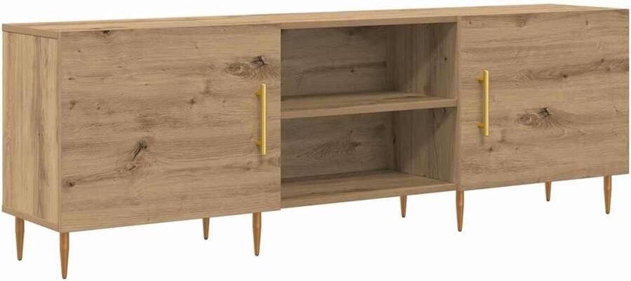 VidaXL TV Kast artisanaal eikenkleurig 150 x 30 x 50 cm Bewerkt hout
