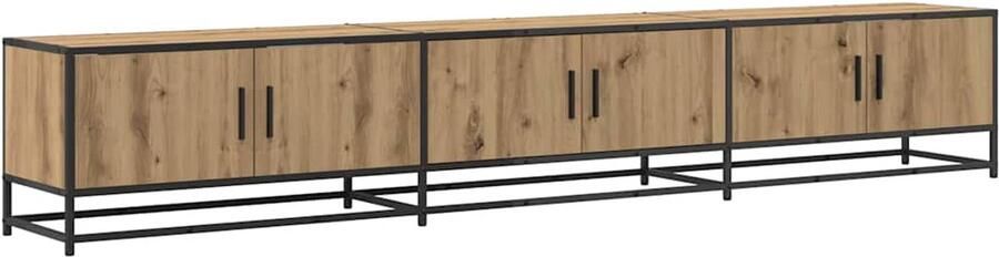 VidaXL TV Kast artisanaal eikenkleurig 240 x 35 x 41 cm Bewerkt hout