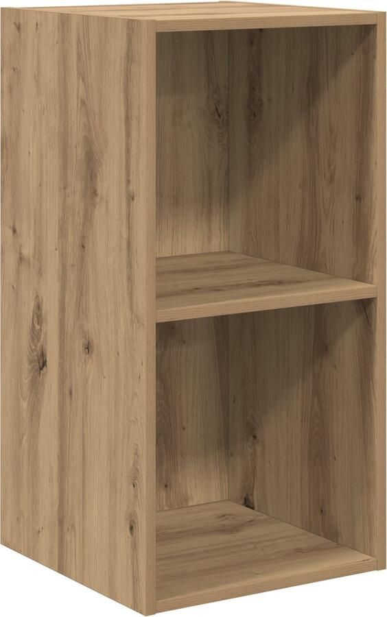 VidaXL TV Kast artisanaal eikenkleurig 37 x 37 x 72 cm Bewerkt hout