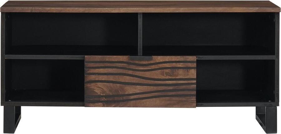 VidaXL TV-kast met lade Bruin 105 x 33 x 46 cm massief mangohout