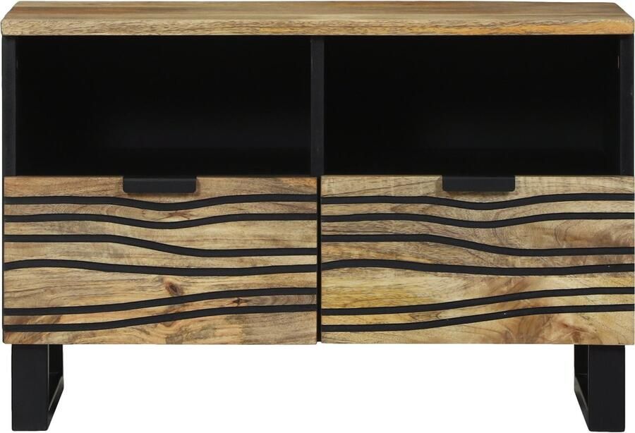 VidaXL TV Kast met lade Bruin 70 x 33 x 46 cm massief mangohout