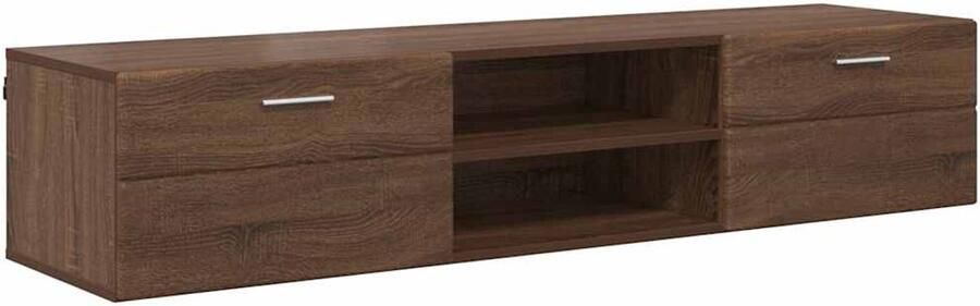 VidaXL TV Kast met lade bruin eikenkleur 150 x 39 x 30 cm Bewerkt hout