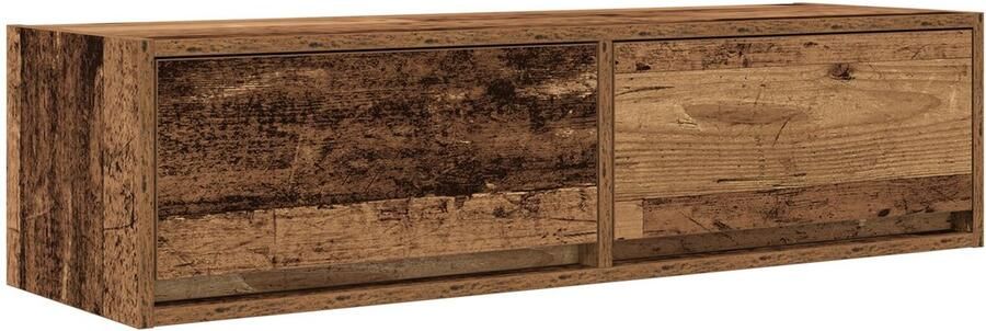 VidaXL TV Kast met lade Oud hout 100 x 31 x 25 5 cm Bewerkt hout