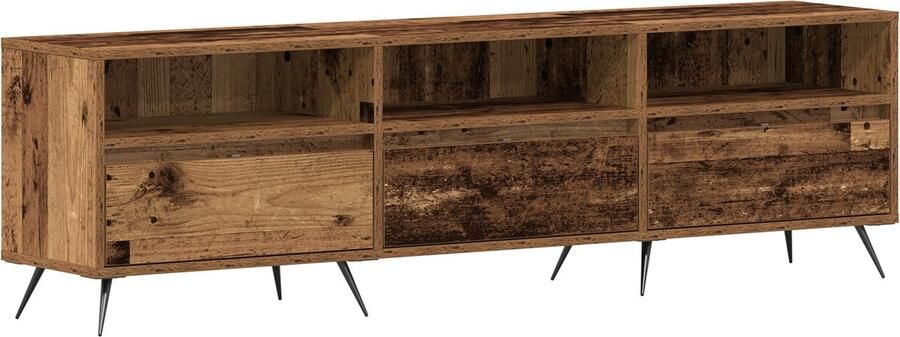 VidaXL TV-kast Oude Hout 150x30x44 5 cm Gefabriceerd Hout