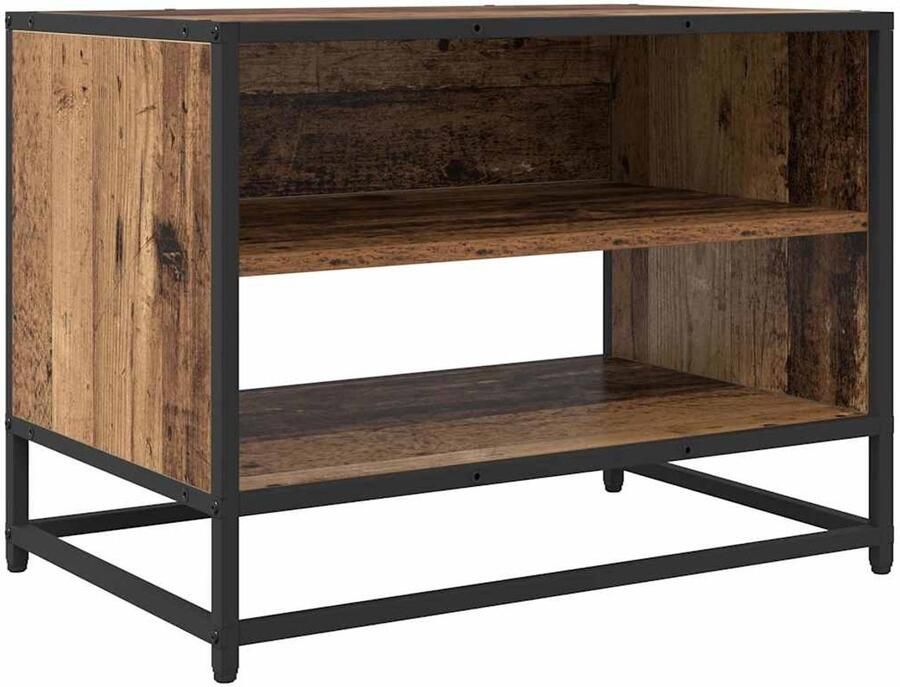 VidaXL TV Kast Oud hout 61 x 40 x 46 cm Bewerkt hout