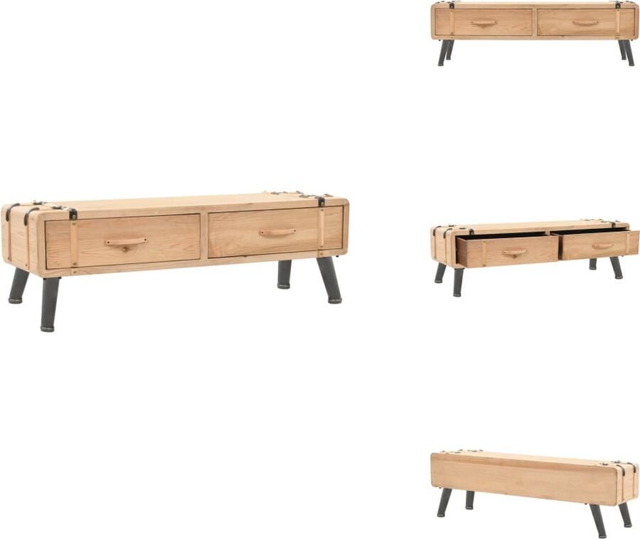 VidaXL Tv-kast Tv-kasten Hifi-kast Hifi-kasten Tv-meubel 120x33x35 cm massief vurenhout