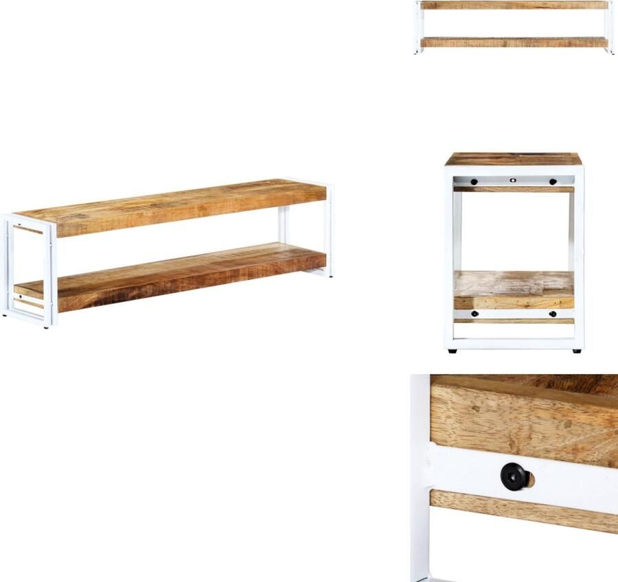 VidaXL Tv-kast Tv-kasten Opbergkast Wandkast Tv-meubel 150x30x40 cm massief mangohout