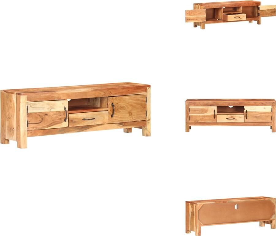 VidaXL Tv-kast Tv-kasten Televisiekast Televisiekasten Tv-meubel 116x30x40 cm massief acaciahout