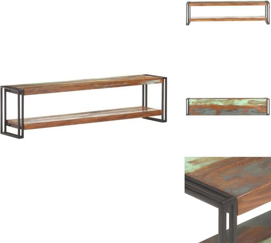VidaXL Tv-kast Tv-kasten Televisiekast Televisiekasten Tv-meubel 150x30x40 cm massief gerecycled hout