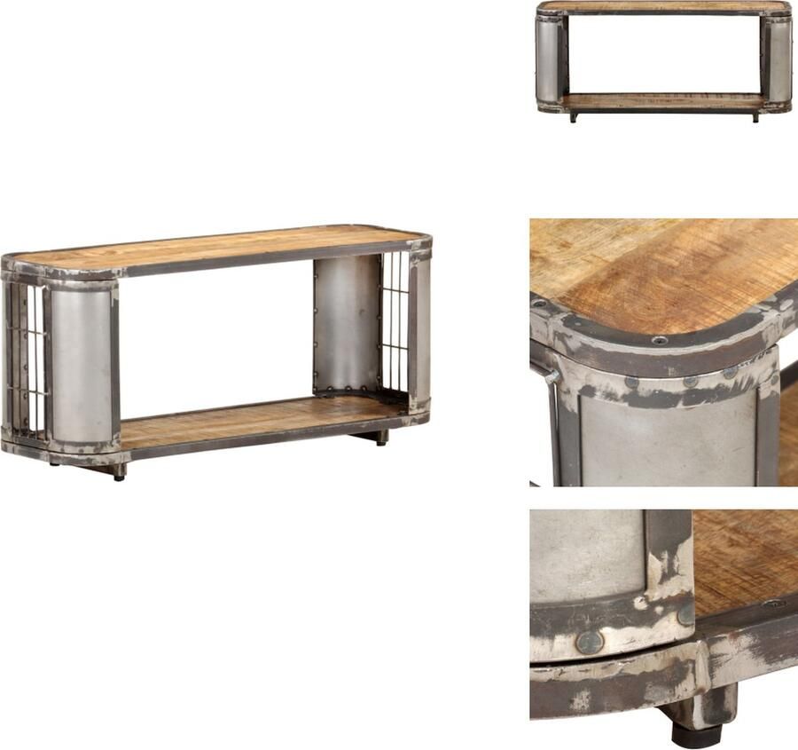 VidaXL Tv-kast Tv-kasten Televisiekast Televisiekasten Tv-meubel 90x30x40 cm massief mangohout