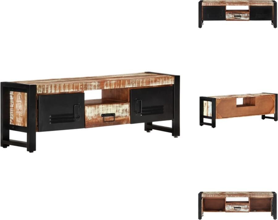 VidaXL Tv-kast Tv-kasten Tv-meubel Hifi-meubel Tv-meubel 120x30x40 cm massief gerecycled hout