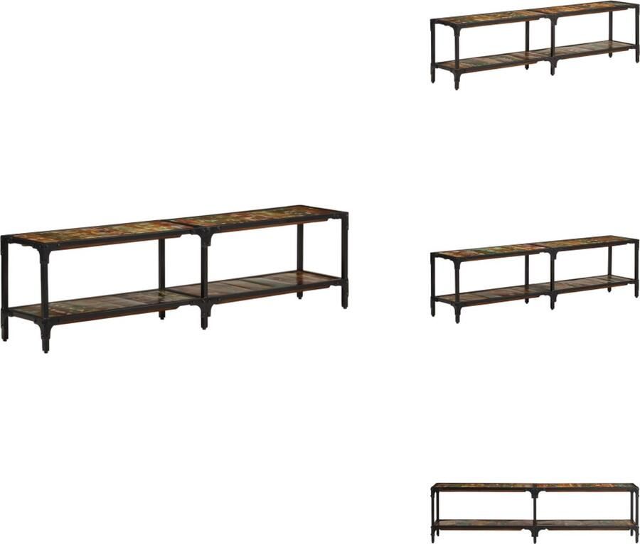 VidaXL Tv-kast Tv-kasten Tv-meubel Hifi-meubel Tv-meubel 150x30x41 cm massief gerecycled hout