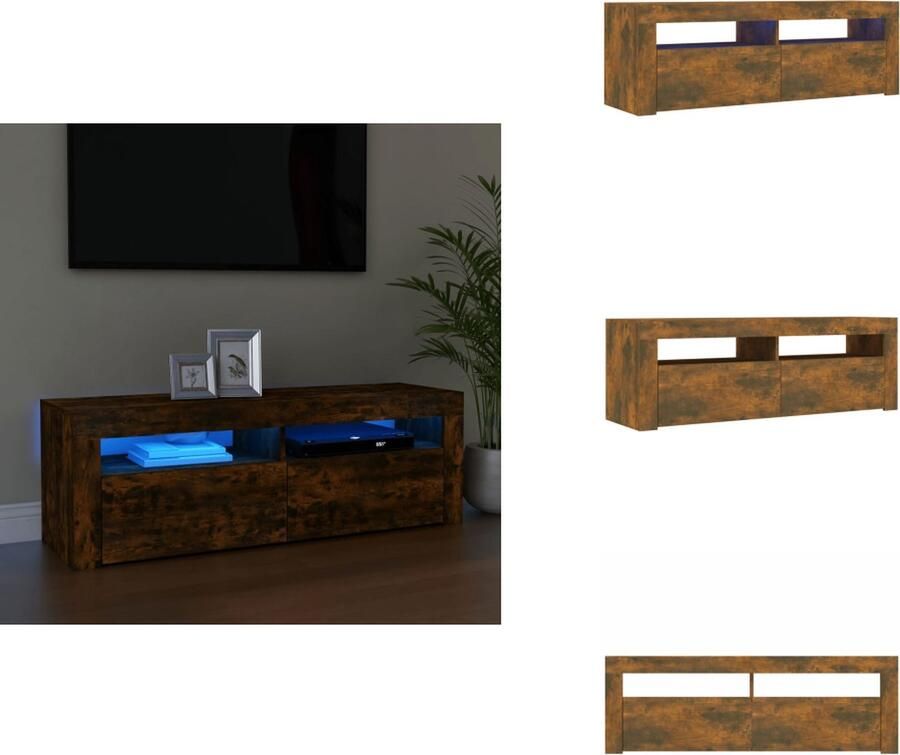 VidaXL Tv-kast Tv-kasten Tv-meubel Met LED-verlichting Tv-meubel met LED-verlichting 120x35x40 cm sonoma eikenkleurig