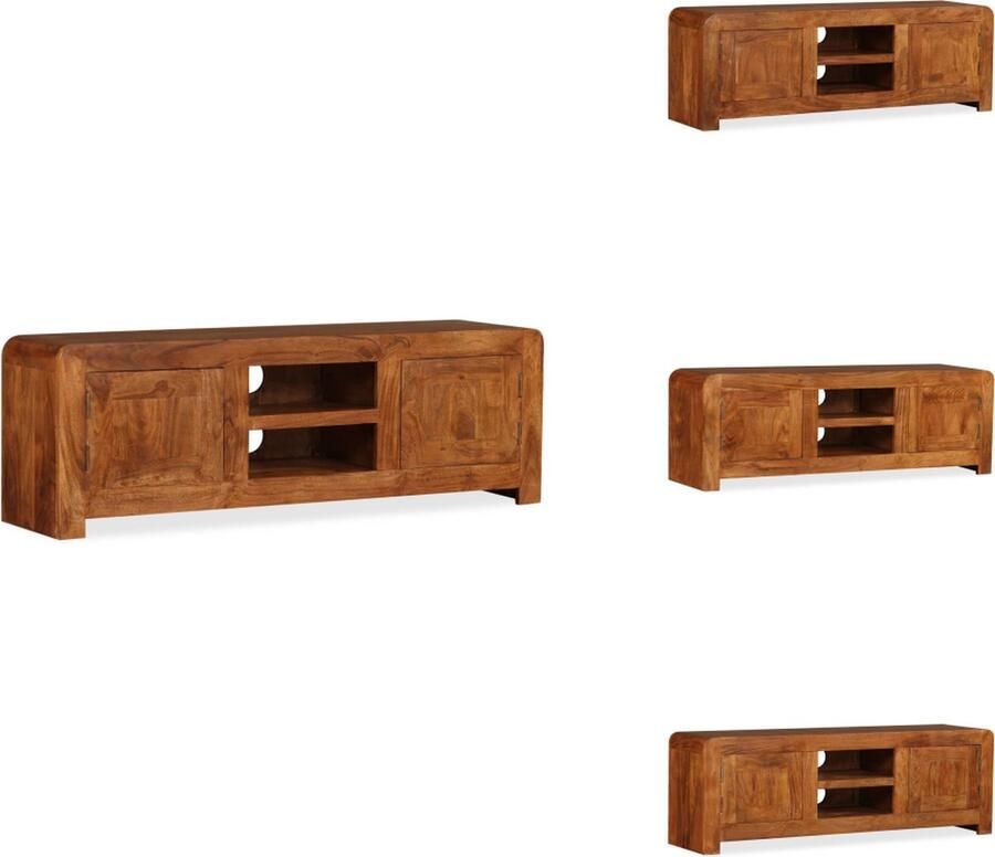 VidaXL Tv-kast Tv-kasten Tv-meubel Tv-meubels Tv-meubel 120x30x40 cm massief hout met honingafwerking