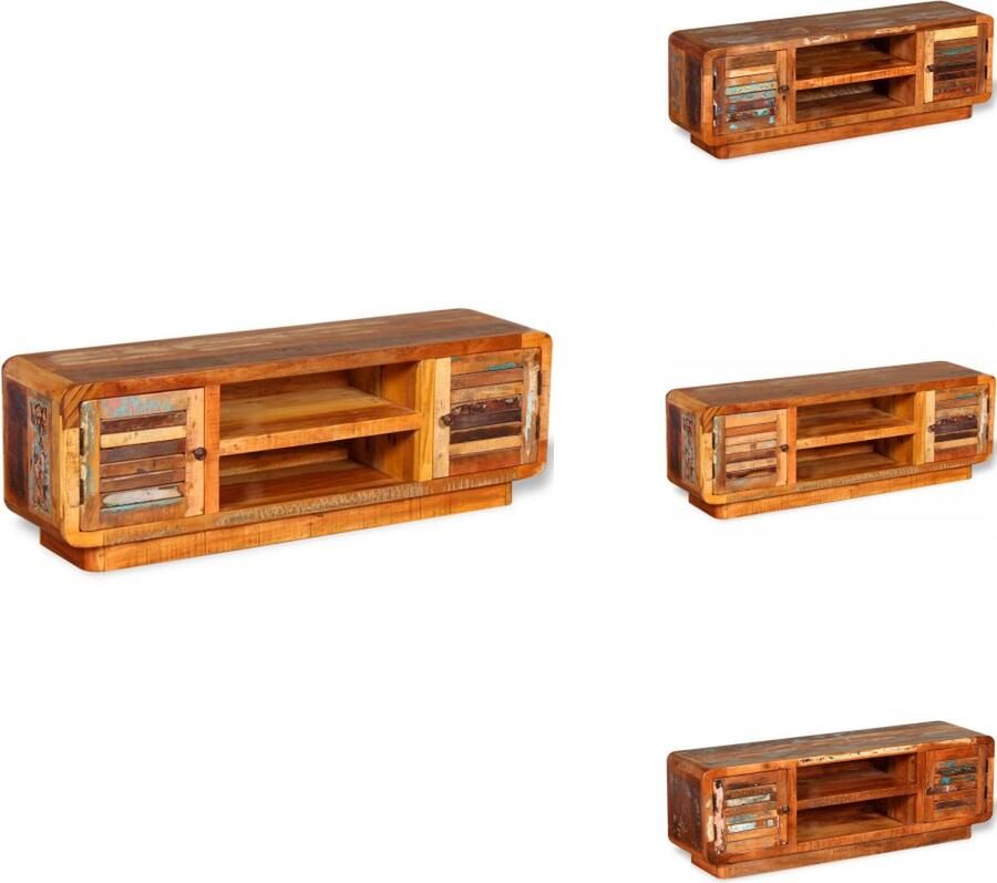 VidaXL Tv-kast Tv-kasten Tv-standaard Tv-standaarden Tv-meubel 120x30x40 cm massief gerecycled hout