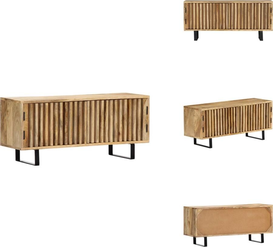 VidaXL Tv-kast Tv-kasten Tv-standaard Tv-standaarden Tv-meubel 90x30x40 cm massief mangohout
