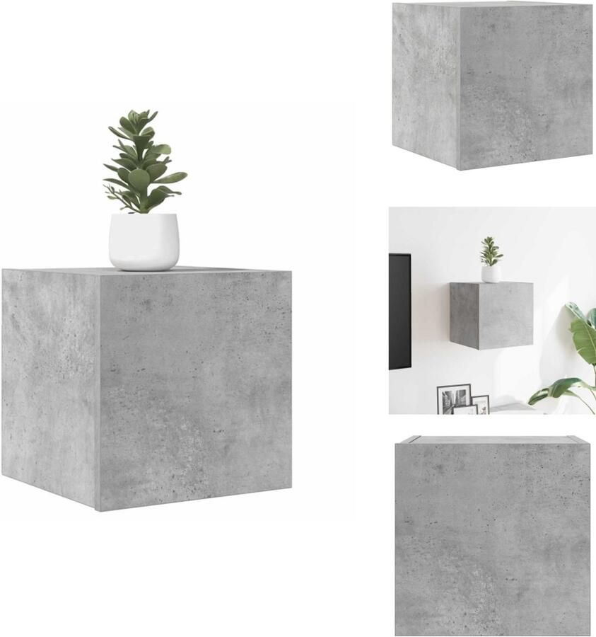 VidaXL Tv-kast Tv-kasten Tv-standaard Tv-standaarden Tv-wandmeubel 30 5x30x30 cm betongrijs