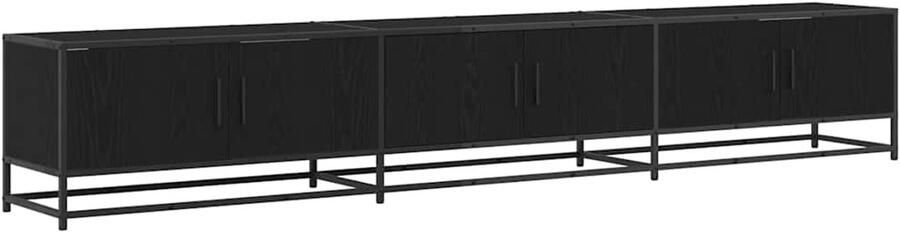 VidaXL TV Kast Zwart eiken 240 x 35 x 41 cm Bewerkt hout