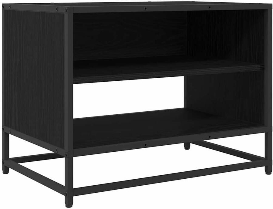 VidaXL TV Kast Zwart eiken 61 x 40 x 46 cm Bewerkt hout