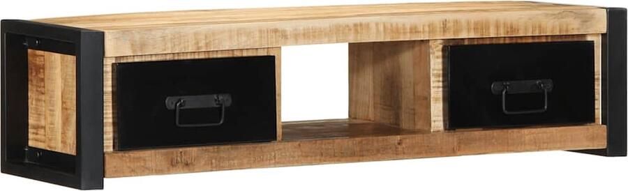 VidaXL Tv-meubel 100x30x25 cm massief ruw mangohout - Foto 2