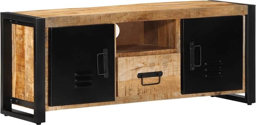 VidaXL Tv-meubel 100x30x40 cm massief ruw mangohout