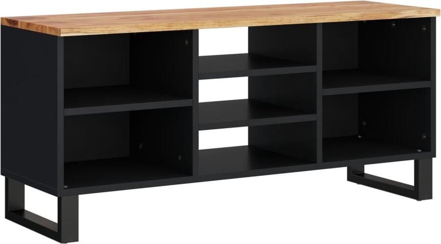 VidaXL -Tv-meubel-100x33x46-cm-massief-acaciahout-en-bewerkt-hout