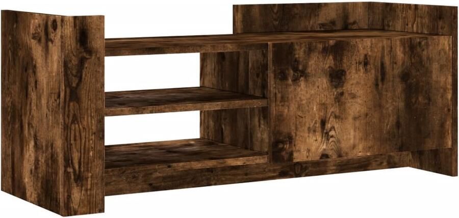 VidaXL Tv-meubel 100x35x40 cm bewerkt hout gerookt eikenkleurig