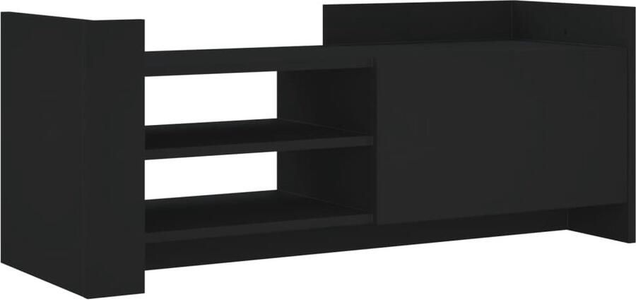 VidaXL Tv-meubel 100x35x40 cm bewerkt hout zwart