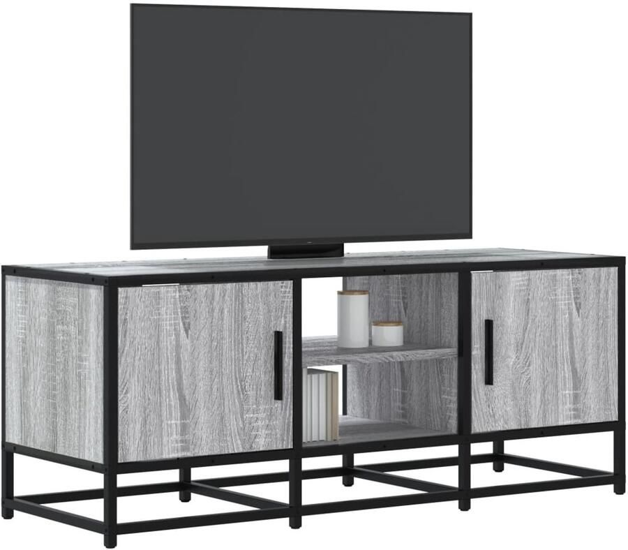 VidaXL Tv-meubel 100x35x41 cm Grijs Sonoma Eiken Tv Meubel Tv Kast Salontafel Houten Tv Meubel Grijze Tv Kast