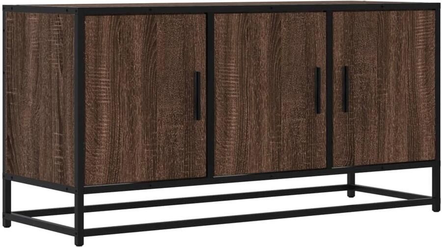 VidaXL Tv-meubel 100x35x50 cm Bruin Eiken Kleur Tv-meubel Tv-meubelen Tv Kast Opbergkast