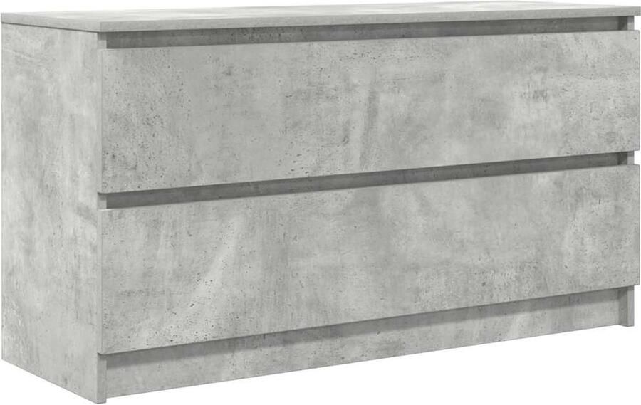 VidaXL Tv-meubel 100x35x54 cm Betongrijs Tv-meubel Betonlook Houten Tv-kast Salontafel Media Kast