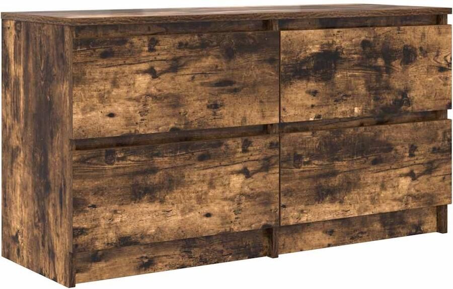 VidaXL Tv-meubel 100x35x54 cm bewerkt hout gerookt eikenkleurig