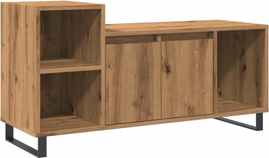 VidaXL Tv-meubel 100x35x55 cm bewerkt hout artisanaal eikenkleur